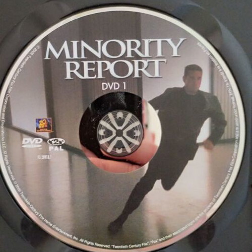 Minority Report DVD new, thriller action adventure with subtitles