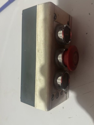 Industrial ABS control button box with 3 keys