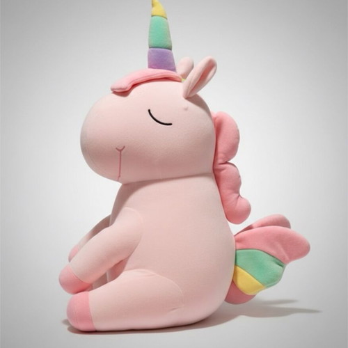 Tikl plush unicorn 57cm in soft pink like new