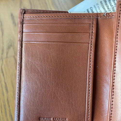 Guess wallet new leather brown in box