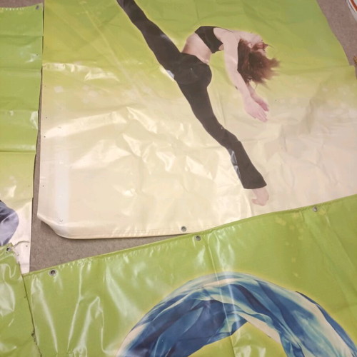 Banners, gaiters and ballet shoes like new from dance school closing