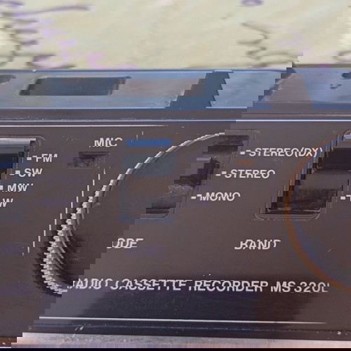 Φορητό ραδιοκασετόφωνο Sanyo MS320L μεταχειρισμένο, vintage