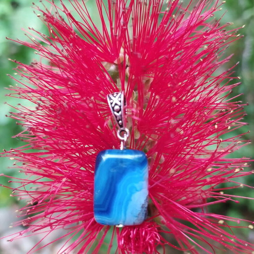 Pendant with semi-precious agate stone made to order