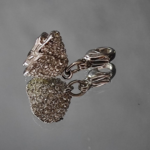 Swarovski Rose Charm μεταχειρισμένο με κούμπωμα για κολιέ ή βραχιόλι