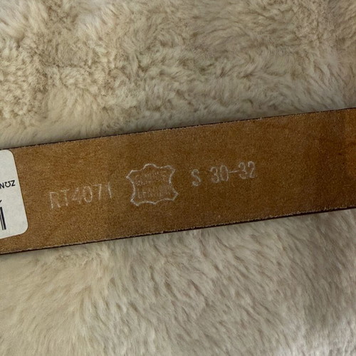 Leather belt new brown 1m x 4cm