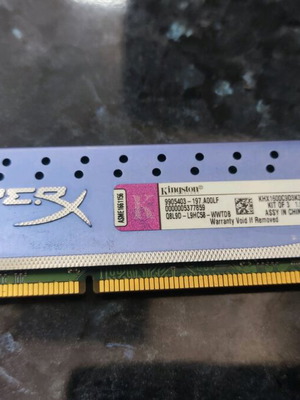 Kingston Hyper X Ram ddr3 4g 1600mhz used