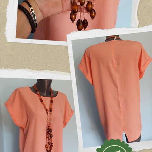 Soyaconcept women's tunic like new, peach color, XL-XXL