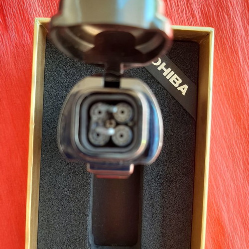 Cohiba Turbo Gun Metal lighter used, 4 flames