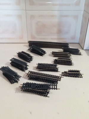 Model railway track pieces 100+ like new