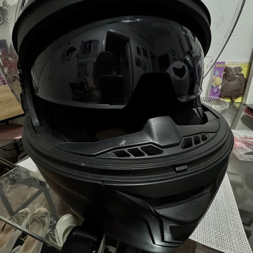 Helmet size L foldable with integrated glasses like new