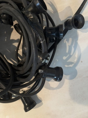 Outdoor lighting cable with 20 lamp sockets like new