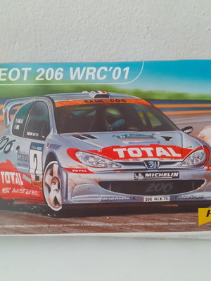 Peugeot 206 WRC'01 model kit 1/43, Heller