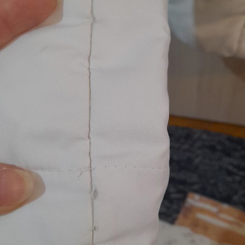 Women's jacket used, white, size S with quilted lining