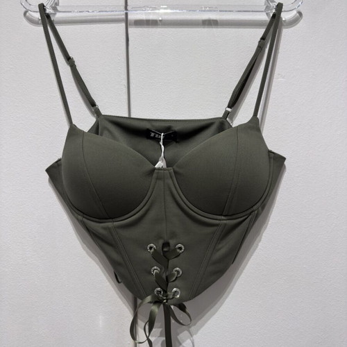 Crop top new with tags, green, size S