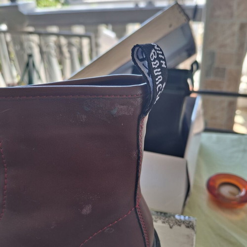 Burgundy ankle boots size 36 like new with minor storage wear