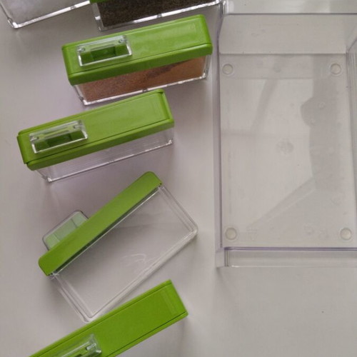 Spice rack 6-position used with double opening