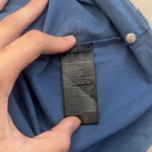 Calvin Klein T-shirt, blue, size S