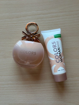 Benetton Colors Woman Rose σετ με άρωμα και λοσιόν σώματος 75ml