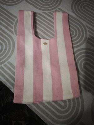 Cocosolis summer bag, white and pink