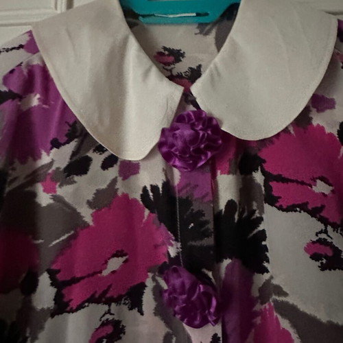 Women's 100% silk shirt M used, multicolor