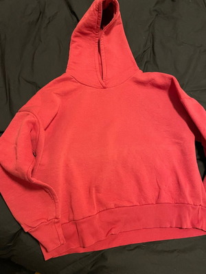 Burgundy hoodie used, size M/L, warm fleece