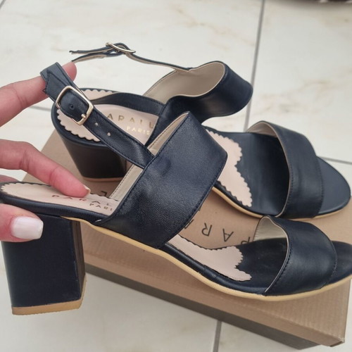 Parallele Paris leather sandals like new, size 41, blue