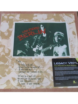 Lou Reed Berlin LP new, 2008 Legacy RCA