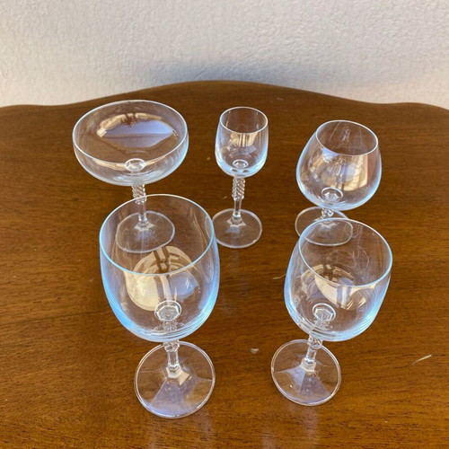 Glassware set used, 56 pieces