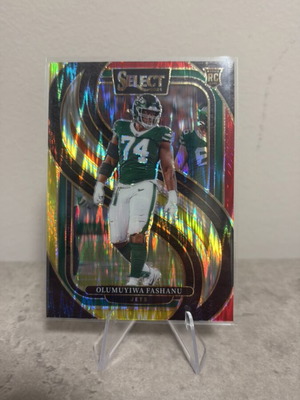 2024 Panini Select Olumuyiwa Fashanu #192 Black & Orange Prizm new