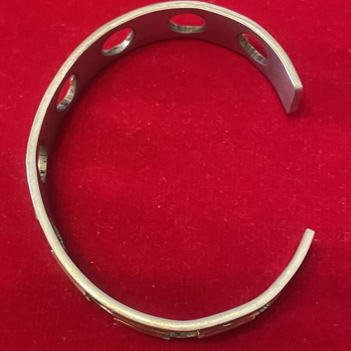 Silver gold bracelet 925 750 18k handmade used