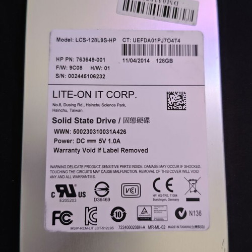 Lite-On LCS-128LS-HP SSD solid state drive