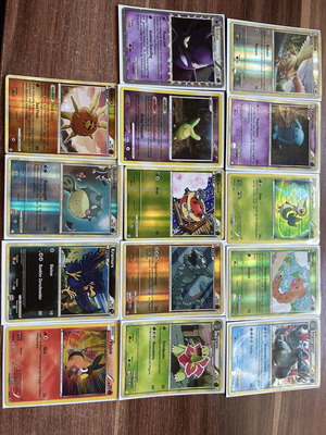 Pokémon lot 14 holo cards HeartGold SoulSilver & Black White lightly used