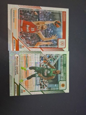 Donruss Euroleague Milutinov and Lessort cards new