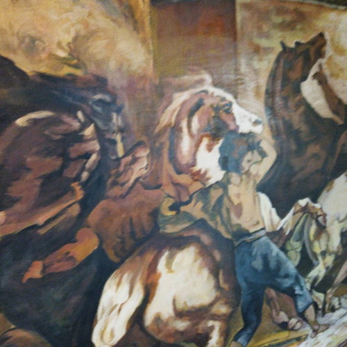 Oil painting on canvas new, artwork 1.92×1.70 m