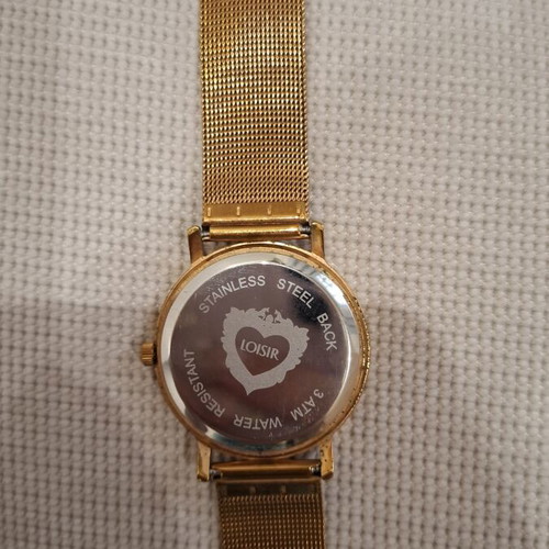 Loisir women's watch, blue and gold