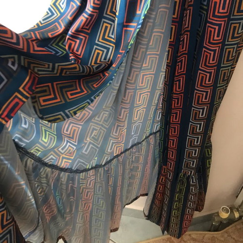 NEMA designer boho maxi dress like new, colorful geometric print