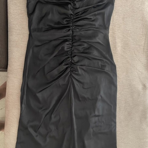 Black One-Shoulder Evening Dress satin, like new, Shein, size L