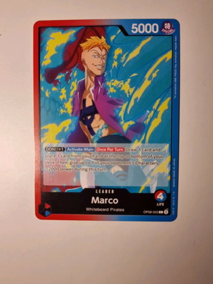 Marco One Piece Card Game OP08-002 Leader Card