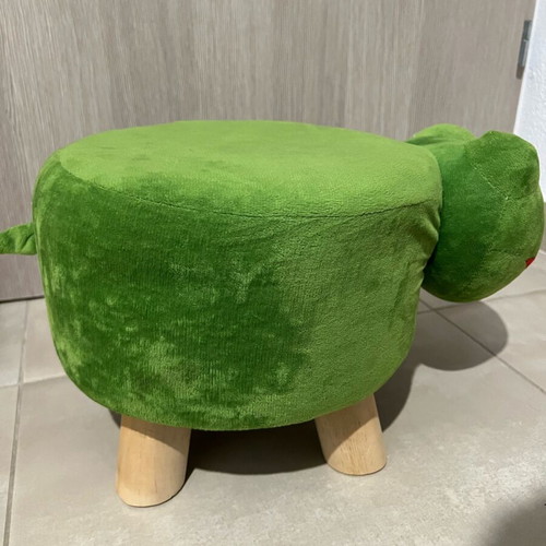 Frog Kids Stool like new with wooden legs