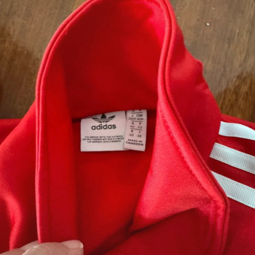 Adidas Firebird men's tracksuit like new, size 40/42, red