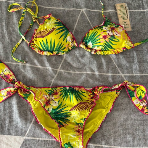 Benetton women's swimsuit set new, multicolor, size XS
