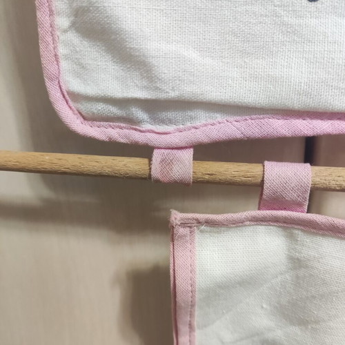 Vintage 80's Hanging Fabric Storage Organizer like new