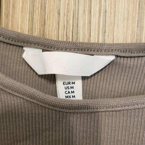 Rib dress H&M medium size like new, beige