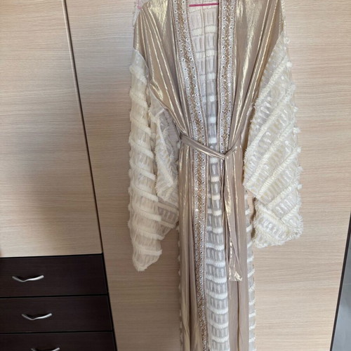 Mya dress like new, size S, gold, ideal for weddings and baptisms