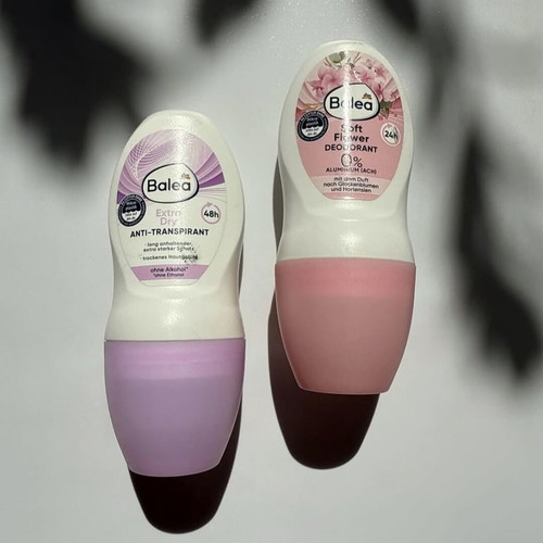 Balea roll-on deodorants new, set of 2, extra dry and soft flower