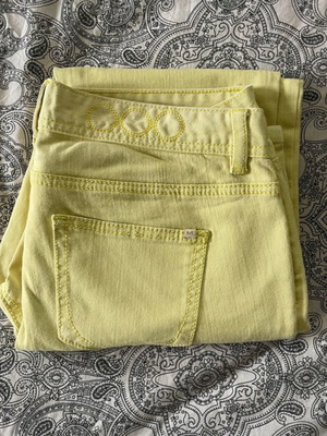 Vero Moda yellow low waist jeans like new, size XL