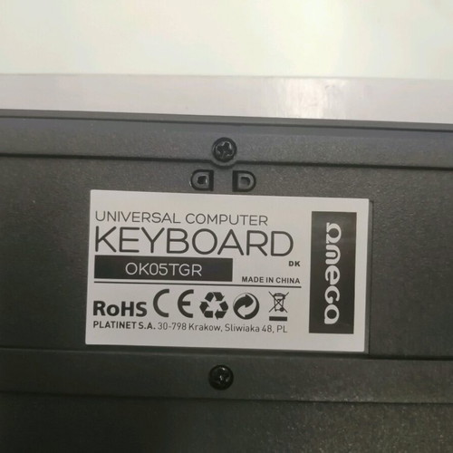 Omega wired keyboard like new, USB, black