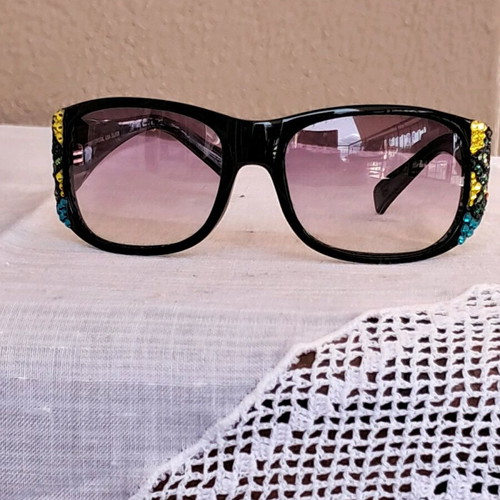 Jimmy Crystal sunglasses like new, multicolored with Swarovski crystals