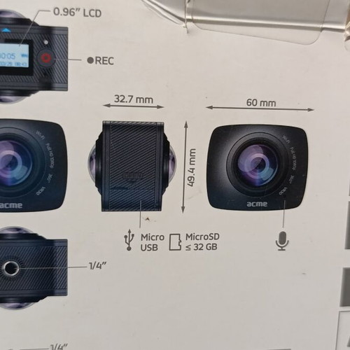 Acme VR30 Full HD 360 Degree Camera new