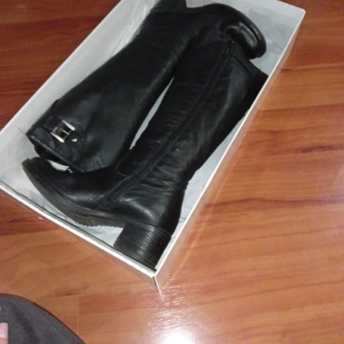 Bournazos tall leather boots like new size 37 black